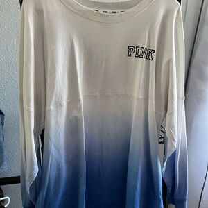 Victoria's Secret PINK White Long Sleeve Tee